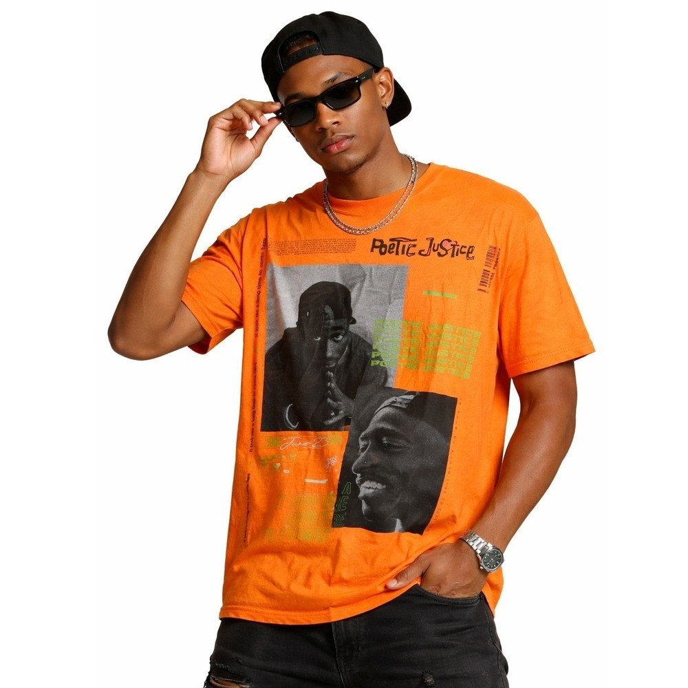 Chemistry Poetic Justice Graphic Tee Tupac 1993 Streetwear Rap Hip‎ Hop T-Shirt
